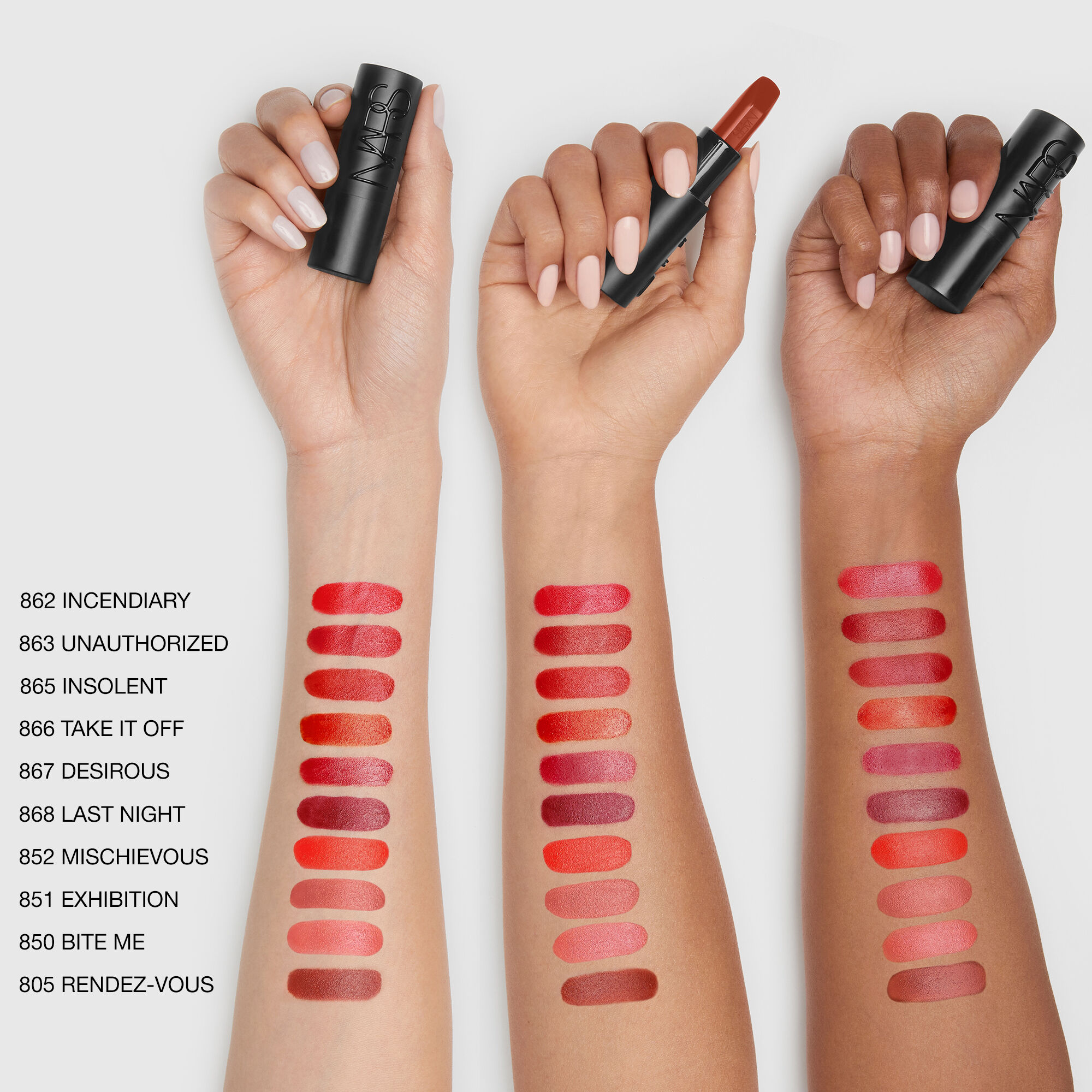 Explicit赤吻緞光唇膏| NARS Cosmetics