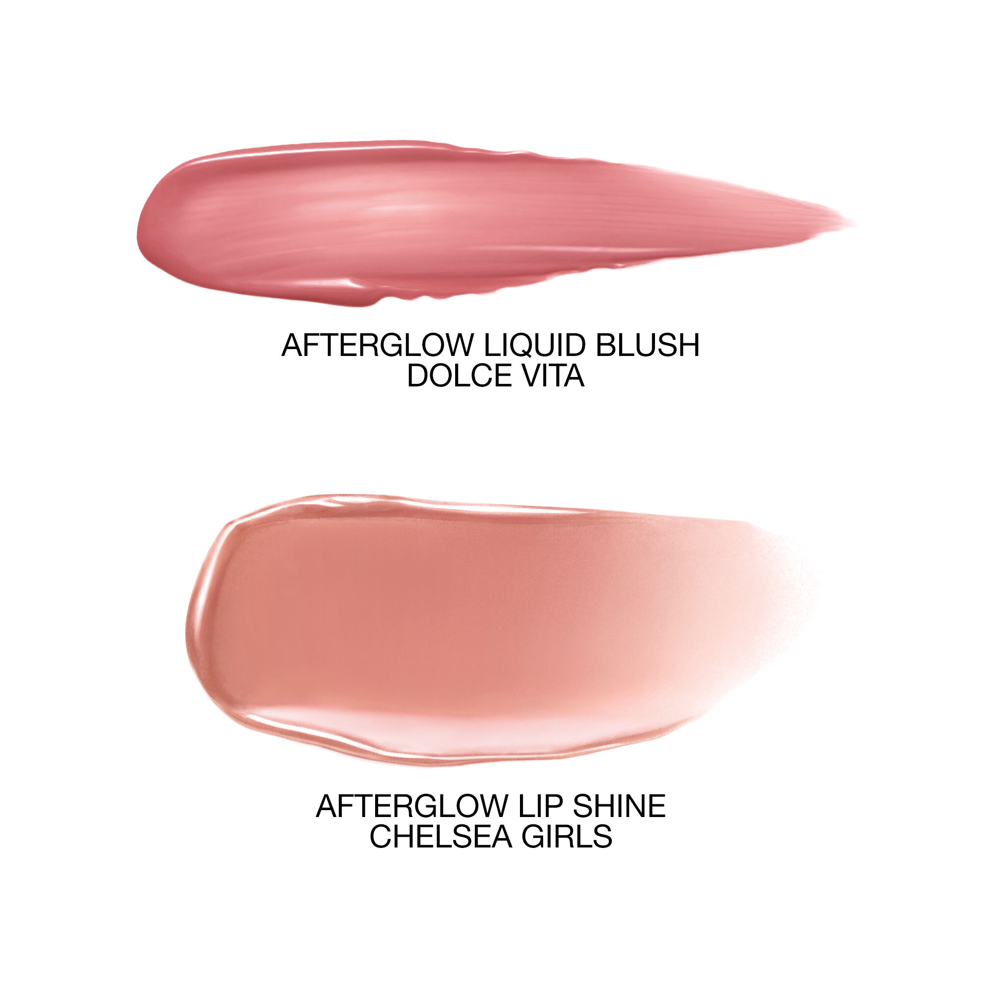 NARS Special Edition Mini Afterglow Lip Shine 4 Piece Set - Orgasm -  A-Lister - Nympho - Aragon - 0.11 oz / 3.7 mL each