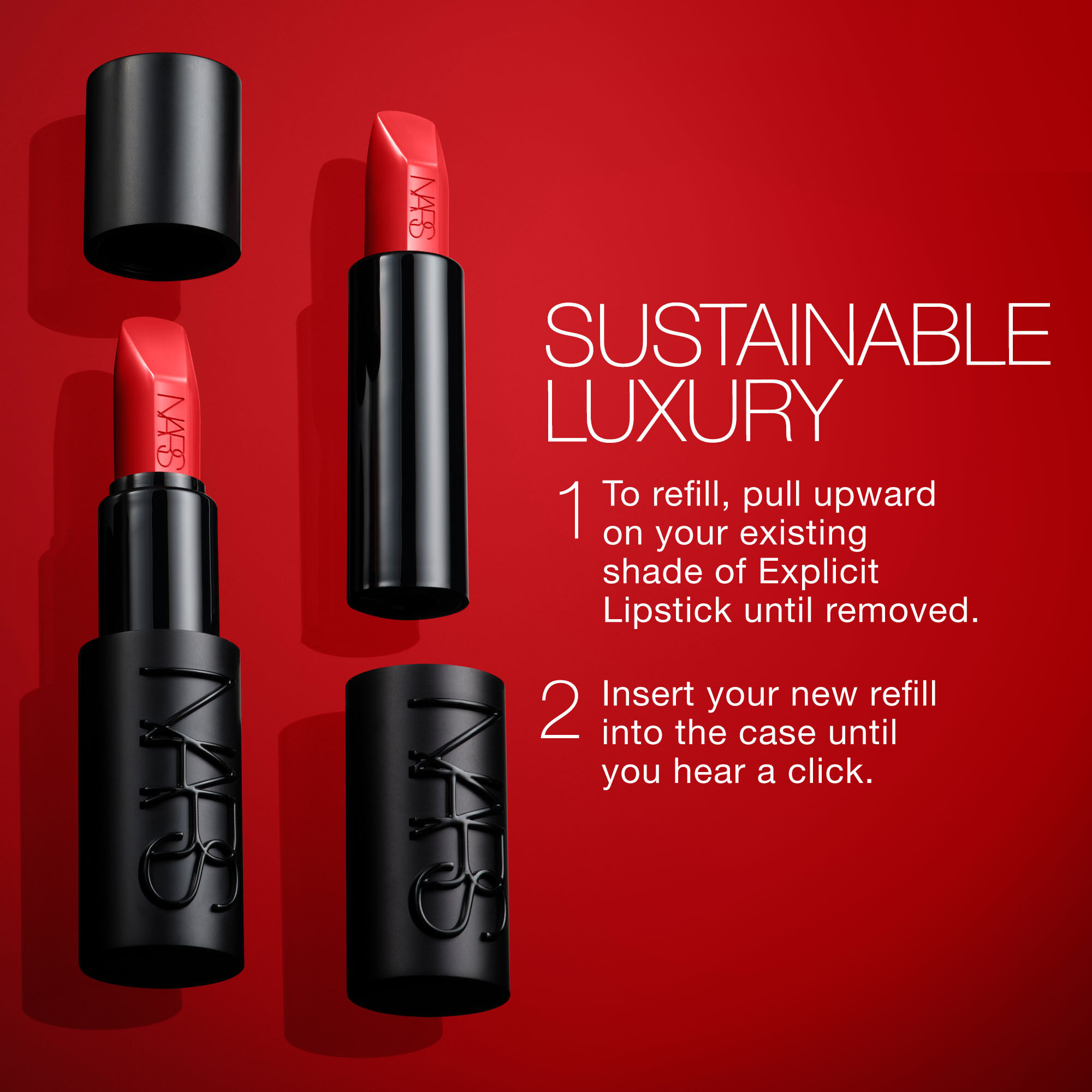 Explicit赤吻緞光唇膏| NARS Cosmetics